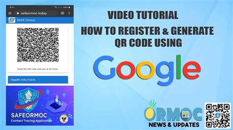 How to generate QR Code at SafeOrmoc.today QR .
